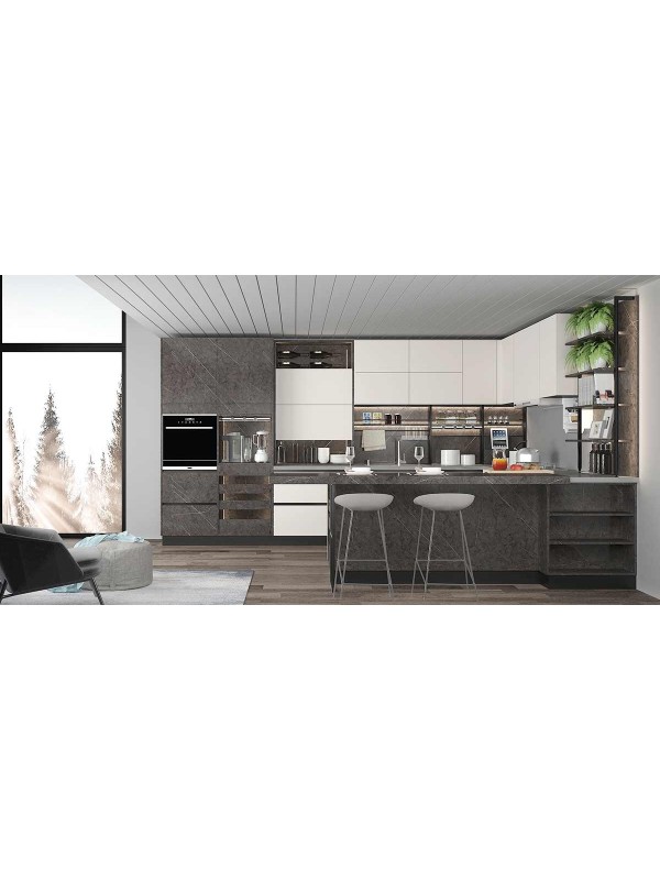 Modern Two-Tone Lacquer Kitchen